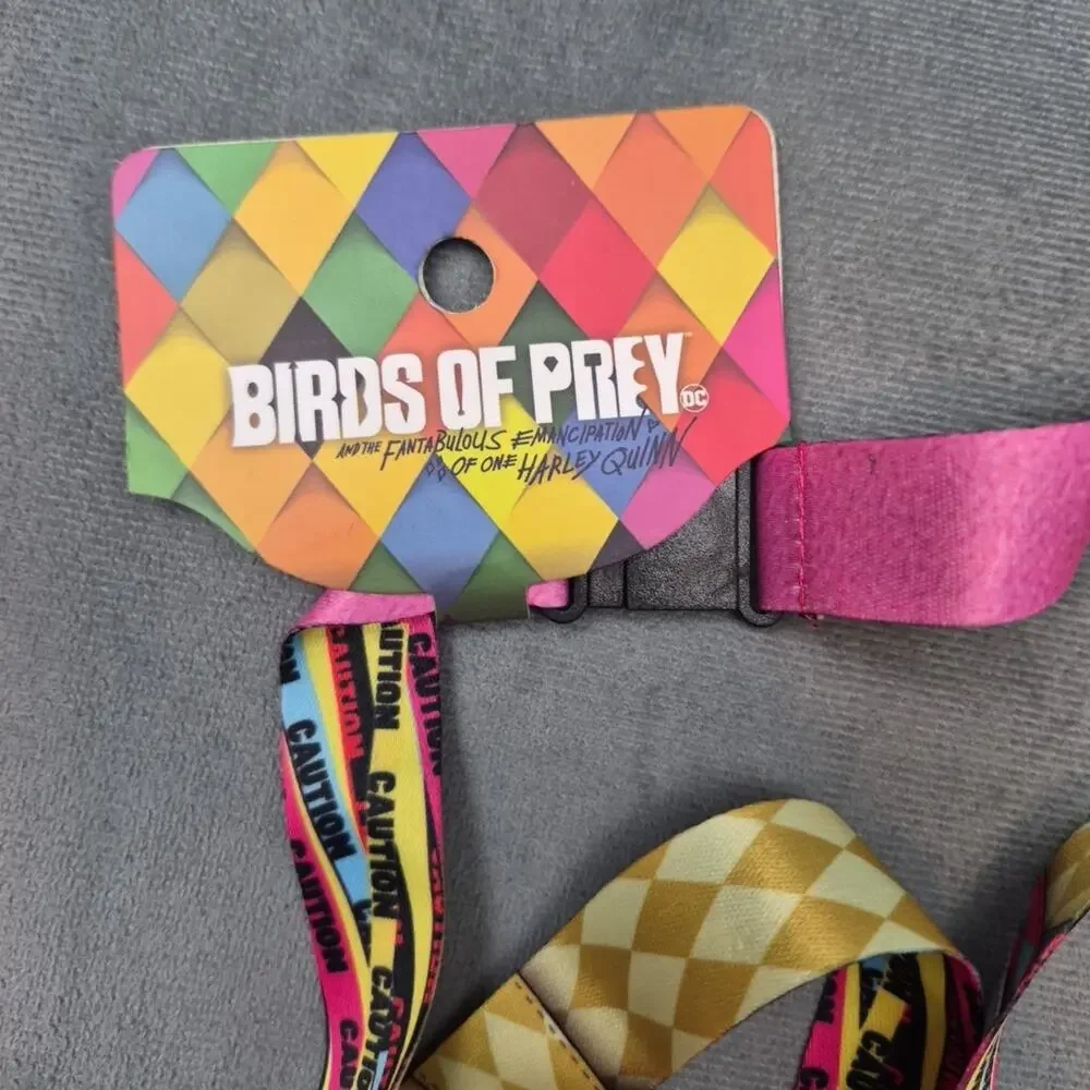 Birds Of Prey Harley Quinn ID Lanyard Badge Holder With Collectible Sticker